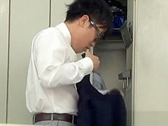 Japanese AV teen 18+ in school uniform has hardcore group sex