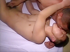 Japanese Step daddy fucks younger with butt plug and anal