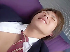 Japanese boy is to cum