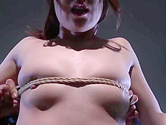 Japanese rope bondage along superb Rina Uchimura