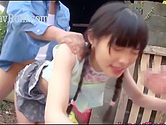 Japanese teen 18+ Gets Her Covered In Cum Outsi - Pretty Face