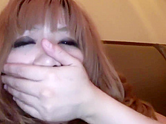 Japanese whore gets her hairy muff licked by her guy