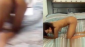 Jayla does her first anal on film with a big white cock