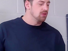 Jerking jock cumcovered in lockerroom after game