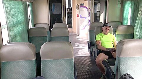 Jess Fucked Bareback In Exhib Train - ExhibBoys