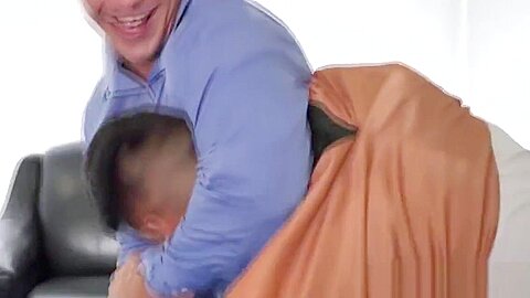 Jock duo spitroasting black office stud