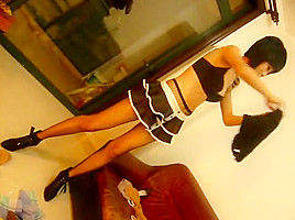 KTV girl prepared to go to work