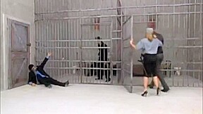 Kathia Nobilli and Friends Enjoy some Champagne and Jailhouse Cock
