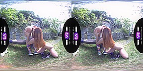 Katy Sky,Candy Red in Yoga Lesbians Orgasm Outdoors - TMWVRNet