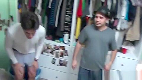 Kinky college guys have hardcore anal sex in the dorm room