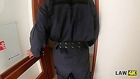 LAW4k  Poor cuckolded guy admires his babe having sex with cop
