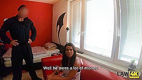 LAW4k  Poor cuckolded guy admires his babe having sex with cop