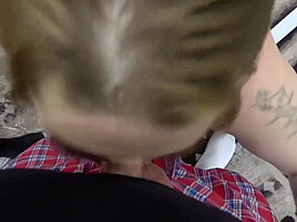 Laci Foxx Fluffing At Rebel Rhyders Epic Gangbang