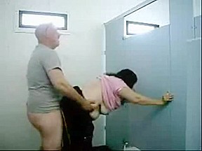 Lad Bonks A Granny In Public Toilets