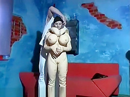 Latex Doll suit girl transformation