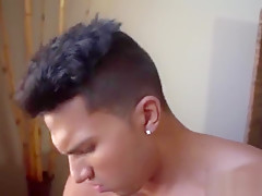 Latin gay oral sex with swap