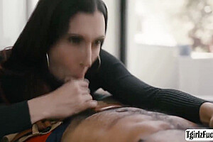 Latina Tbabe Enjoys Interracial Anal Sex