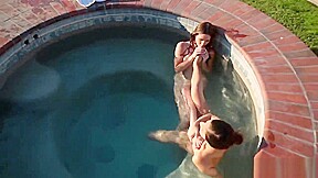 Lesbian Ellena And Nina Licking Cunts Outdoors