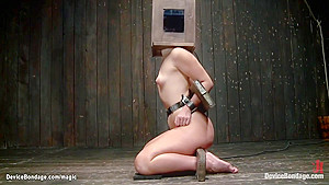 Lesbian In Metal Shackles Tormented