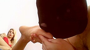 Licking the high heels of my mistress by Femdom Austria