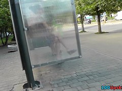 Looking up skirts in the street