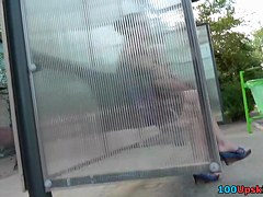 Looking up skirts in the street