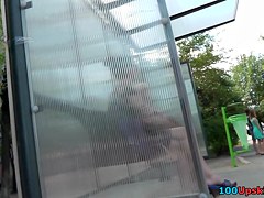 Looking up skirts in the street