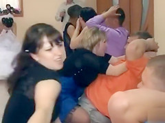 Lovely bridesmaids learn to give lap dances in class