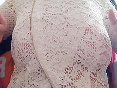 Luxury Orgasm In Busty Cutie Unbuttoned Her Blouse And Showed Her Big Tits In Front Of The Camera