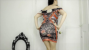 M - Farting Goddess Short Summer Dress Fart Fetish Big Ass Butt Booty Thong