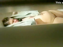 Many naked girls in the shower room