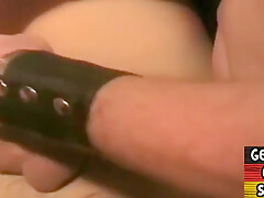 Masked German Amateur Stud Fucked And Facialized In Sling