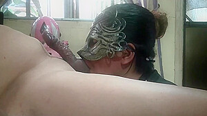 Masked Pinay Blowjob