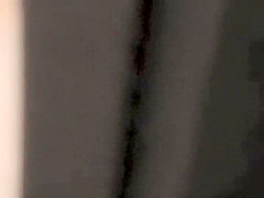 Masturbation peeped through a window