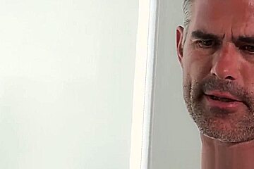 Mature hunky stepdad rimms and barebacks young stepson