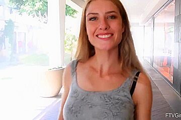 Mazzy likes to feel a huge sex toy inside her pussy, until she starts moaning from pleasure