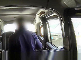 Messy cutie goth tries ass slamming in the taxicab