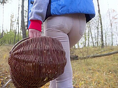 Milf In Tight Pants Walking In The Woods Ass Fetish