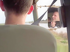 Military studs assfuck and cocksuck outdoors