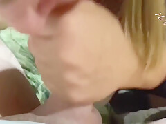 Milking Step daddies Big Cock For A Nice Warm Load Of Cum To Slide Down My Throat