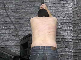 Mistress Ariel And Amanda Whipping A Slave Violently