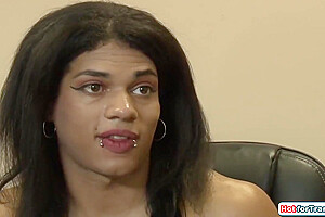 Morena Black And Big T In Trans Boss Anal By Employee