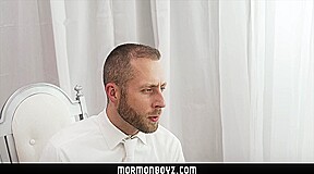 MormonBoyz - Older priest masturbates nervous young Mormon boy