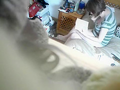 My friend's Step mom caught masturbating on