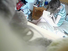 My friend's Step mom caught masturbating on