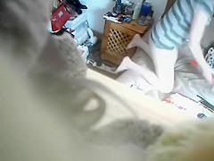 My friend's Step mom caught masturbating on