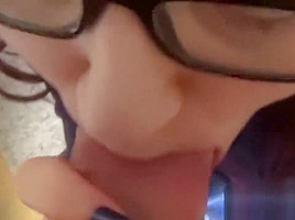 NERDY teen 18+ - Horny student 18+ Takes A Cum-Break