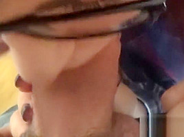NERDY teen 18+ - Horny student 18+ Takes A Cum-Break