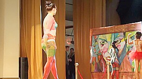 Naked Body Painting Fashion Show Miss