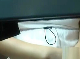 Naked pussy in a crowded train - dildo playing